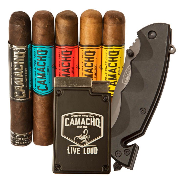 5-Count Sampler, Knife, Lighter, , jrcigars